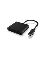 ICY BOX IB-CR301-C3 Kartenleser USB 3.2 Gen 1 (3.1 Gen 1) Type-C Schwarz Multimedia-Technik Adapter