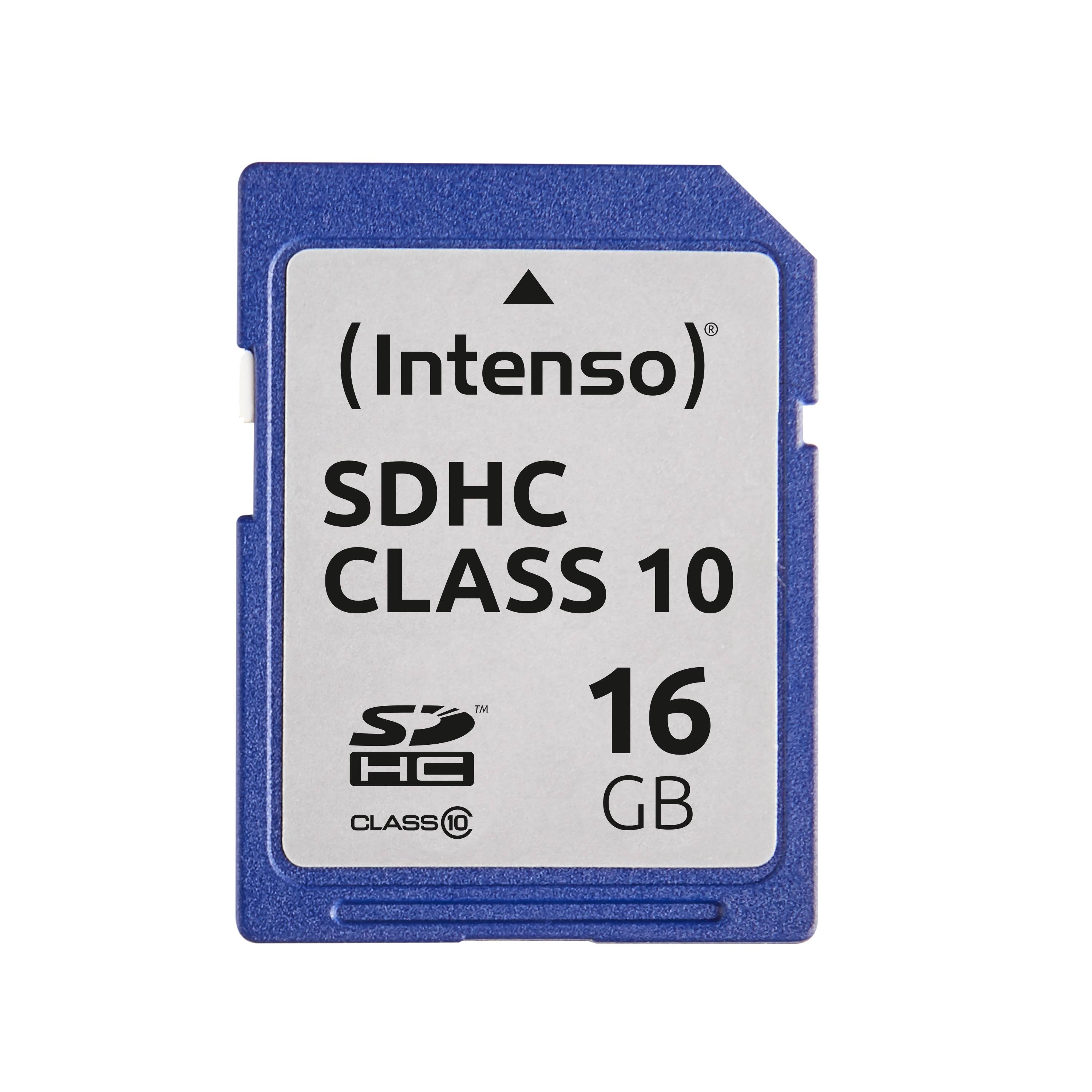 SD Card 16GB Intenso Class10 Multimedia-Technik SD Karten