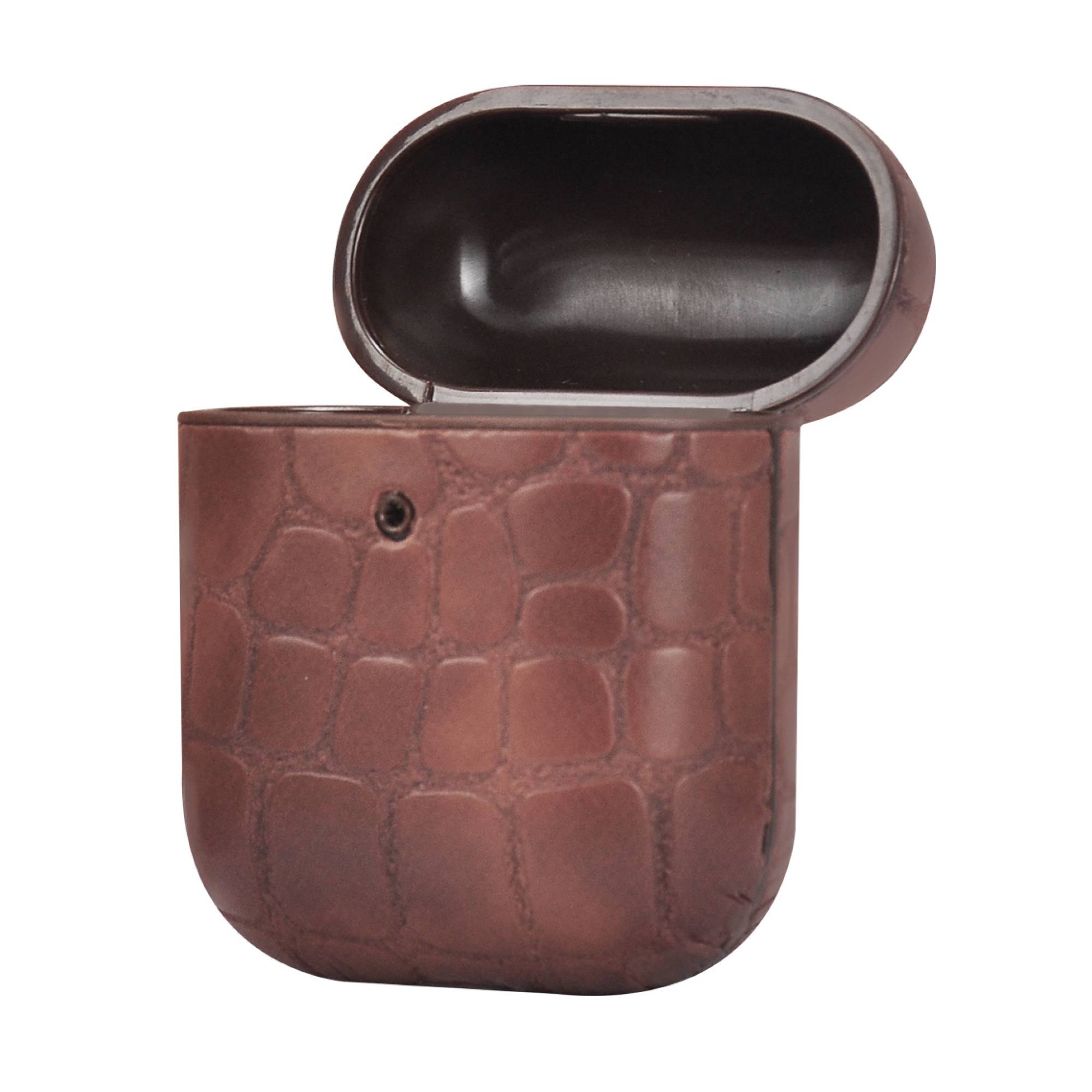 TERRATEC AirPods Case AirBox Stone Pattern Dark Brown Multimedia-Technik Apple Zubehör