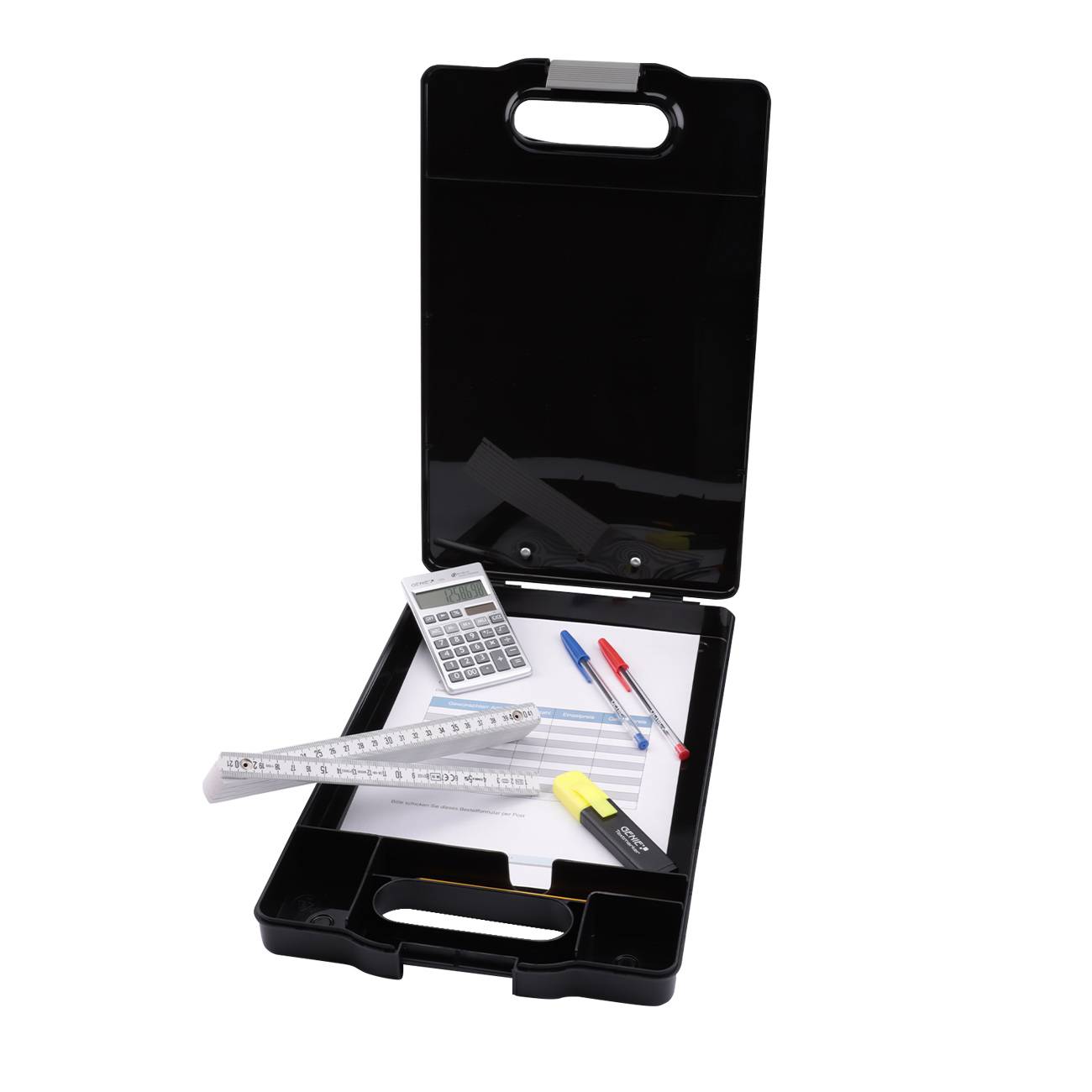 GENIE Klemmbrett CL900B mit Aufbewahrungsfach schwarz Multimedia-Technik