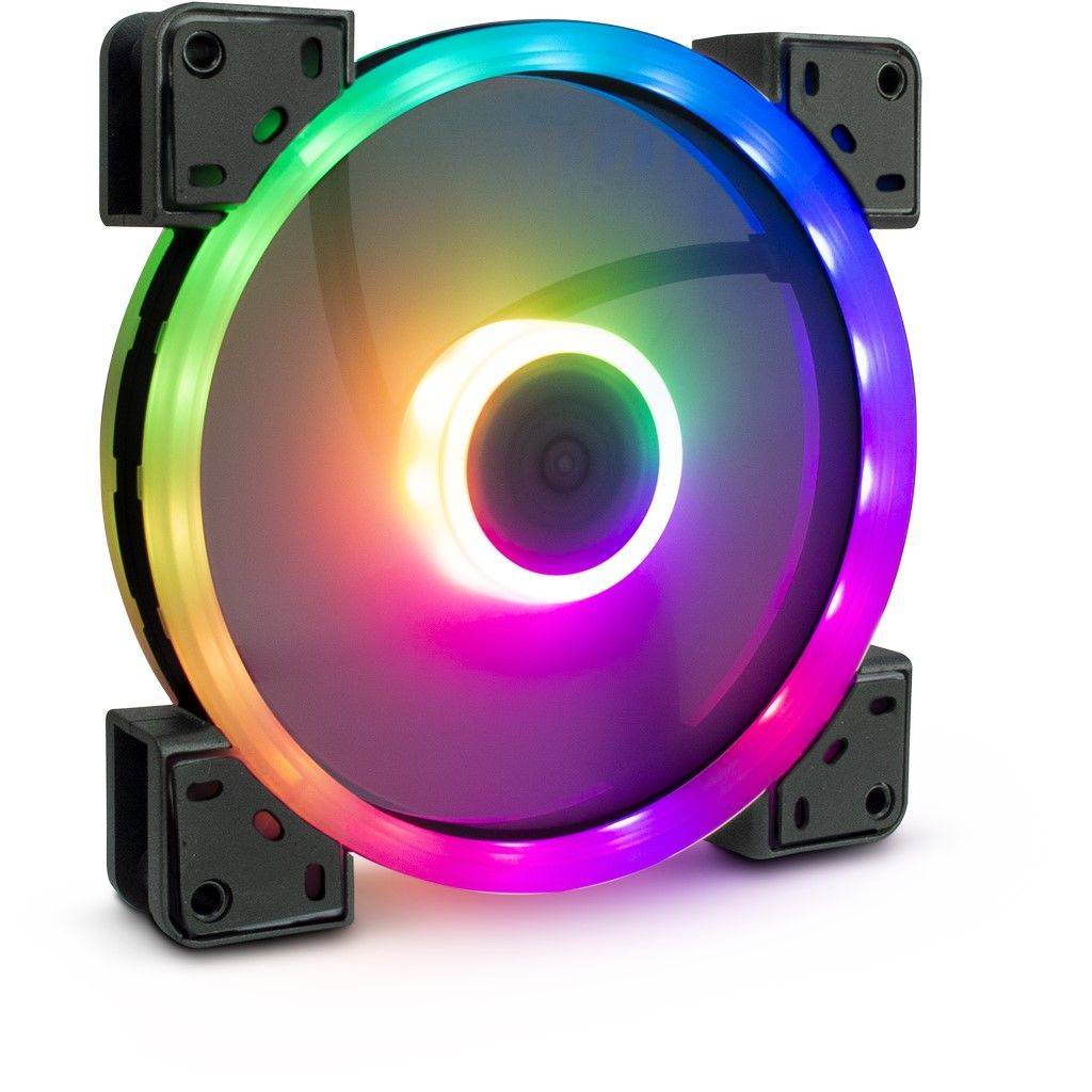 Inter-Tech Lüfter 140*140*25 ARGUS RS-141 RGB,26 RGB-LEDs retail Multimedia-Technik Sonstiges und