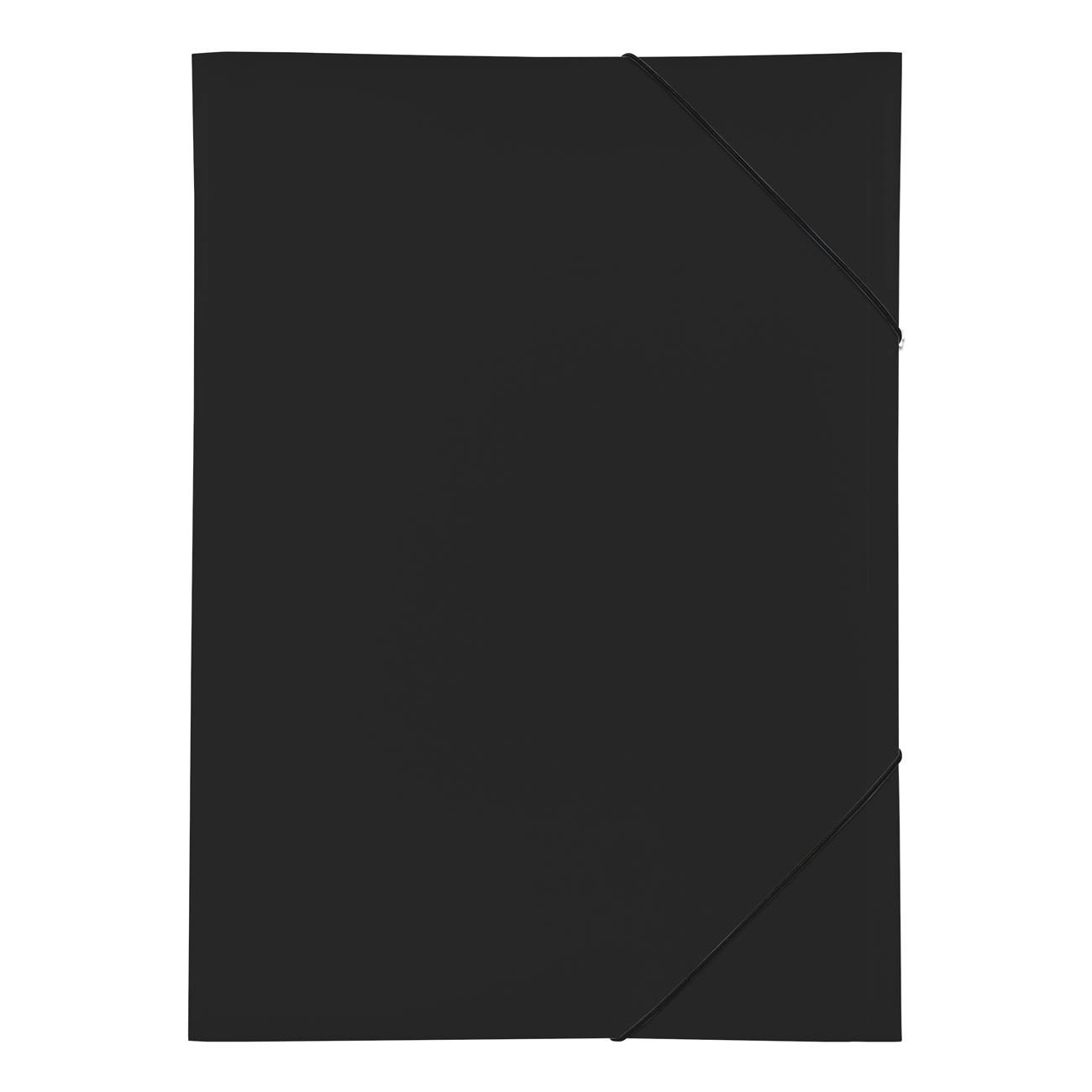 PAGNA Gummizugmappe A3 PP 3 Einschlagklappen schwarz Multimedia-Technik Ordnen,Archivieren,Verstauen