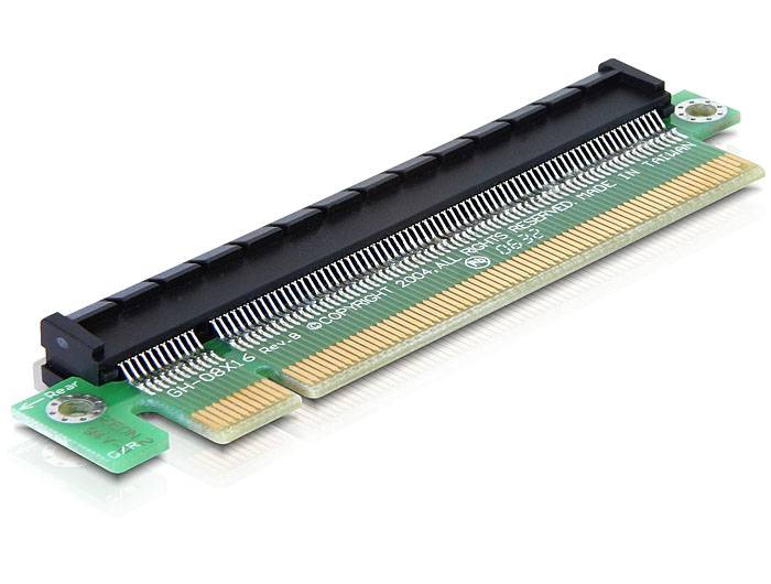 DELOCK Riser Card PCIe Extension x16 -> x16 Multimedia-Technik PCI Express Karten