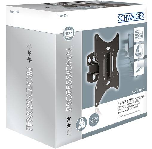 Schwaiger Wandhalterung TV 23-42 1 TFT Max. 30Kg Schwarz Multimedia-Technik