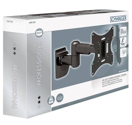 Schwaiger Wandhalterung TV 23-42 1 TFT Max. 30KG Schwarz Multimedia-Technik