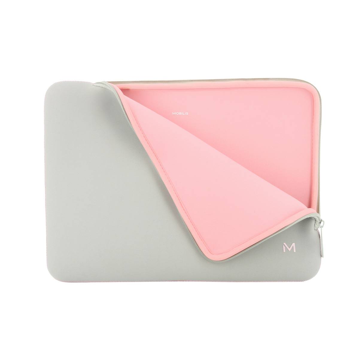 Mobilis Skin Sleeve 14-16 - Grey and pink Multimedia-Technik Notebook-Sleeve