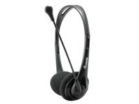 Equip Chat Headset Kopfhörer Kabelgebunden Kopfband Anrufe/Musik Schwarz Eingabe / Ausgabe &