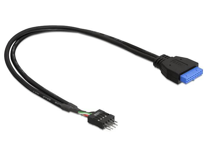 DELOCK USB3.0 Kabel Pinheader 19pin -> 8pin Bu/St 0.3 Multimedia-Technik USB-Kabel