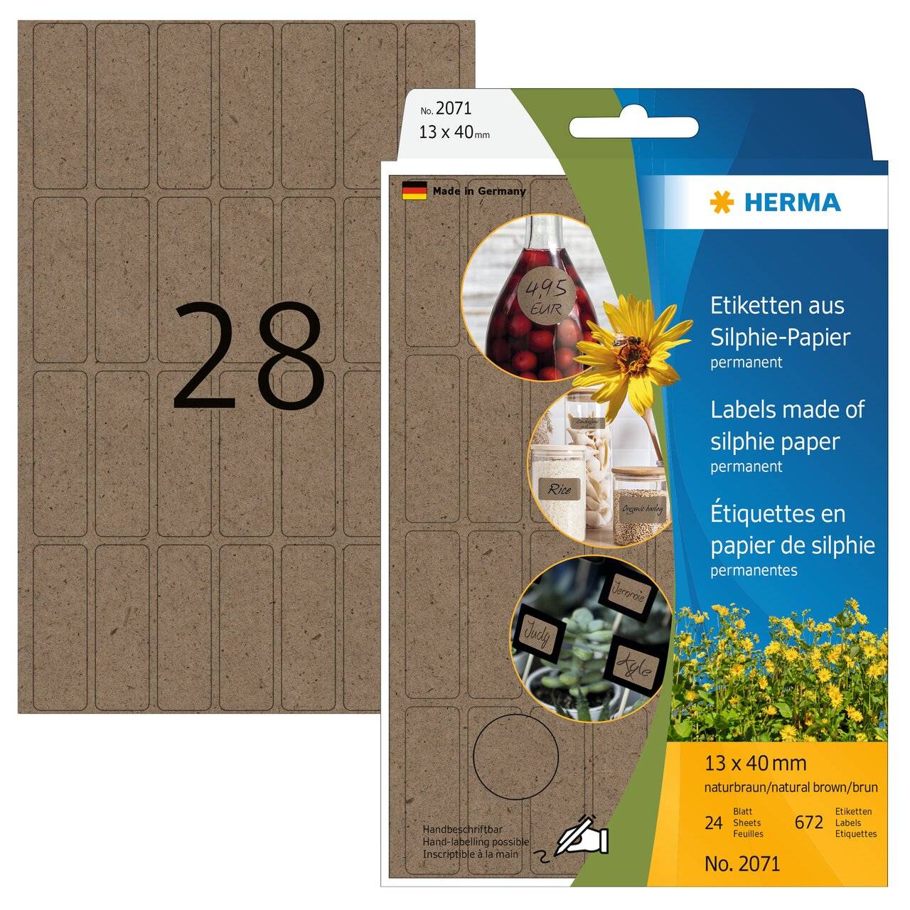 HERMA Büropackung Vielzwecketiketten Silphie 13x40mm Multimedia-Technik Etiketten