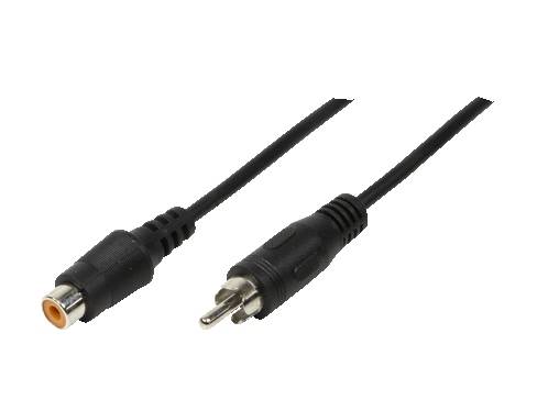 Logilink AudioVerl. 1x Cinch -> 1x St/Bu 5.00m bk Multimedia-Technik Audiokabel