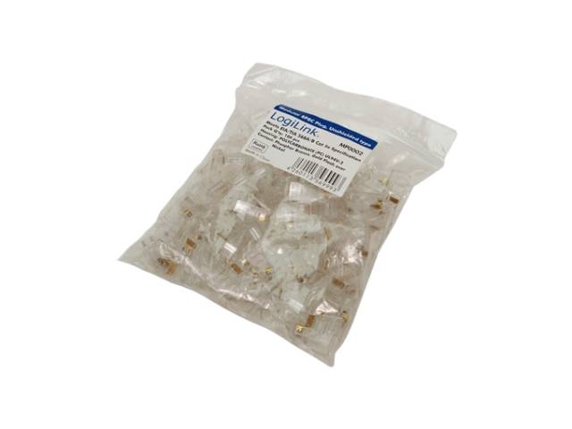 Logilink CAT 5e Modular Plug, unshielded 100 Stück Kabel Patchkabel RJ45 Cat.5e