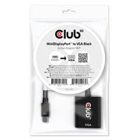CLUB3D MiniDisplayPort™ to VGA Black Active Adapter M/F Multimedia-Technik Displayport-Adapter