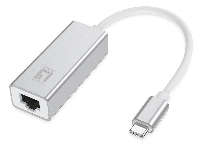 LevelOne Adapter USB-C -> RJ45 10/100/1000 0.15m Multimedia-Technik USB-Adapter