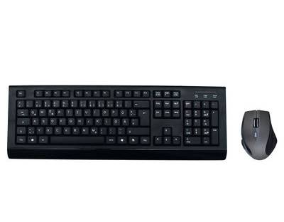 MediaRange Tastatur schnurlos inkl. 5 Tasten Maus wireless Eingabe / Ausgabe Mäuse & Tastaturen