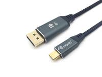 Equip USB-C-zu-DisplayPort-Premium-Kabel, M/M, 3.0 m, 8K/60 Hz Adapter / Konverter USB