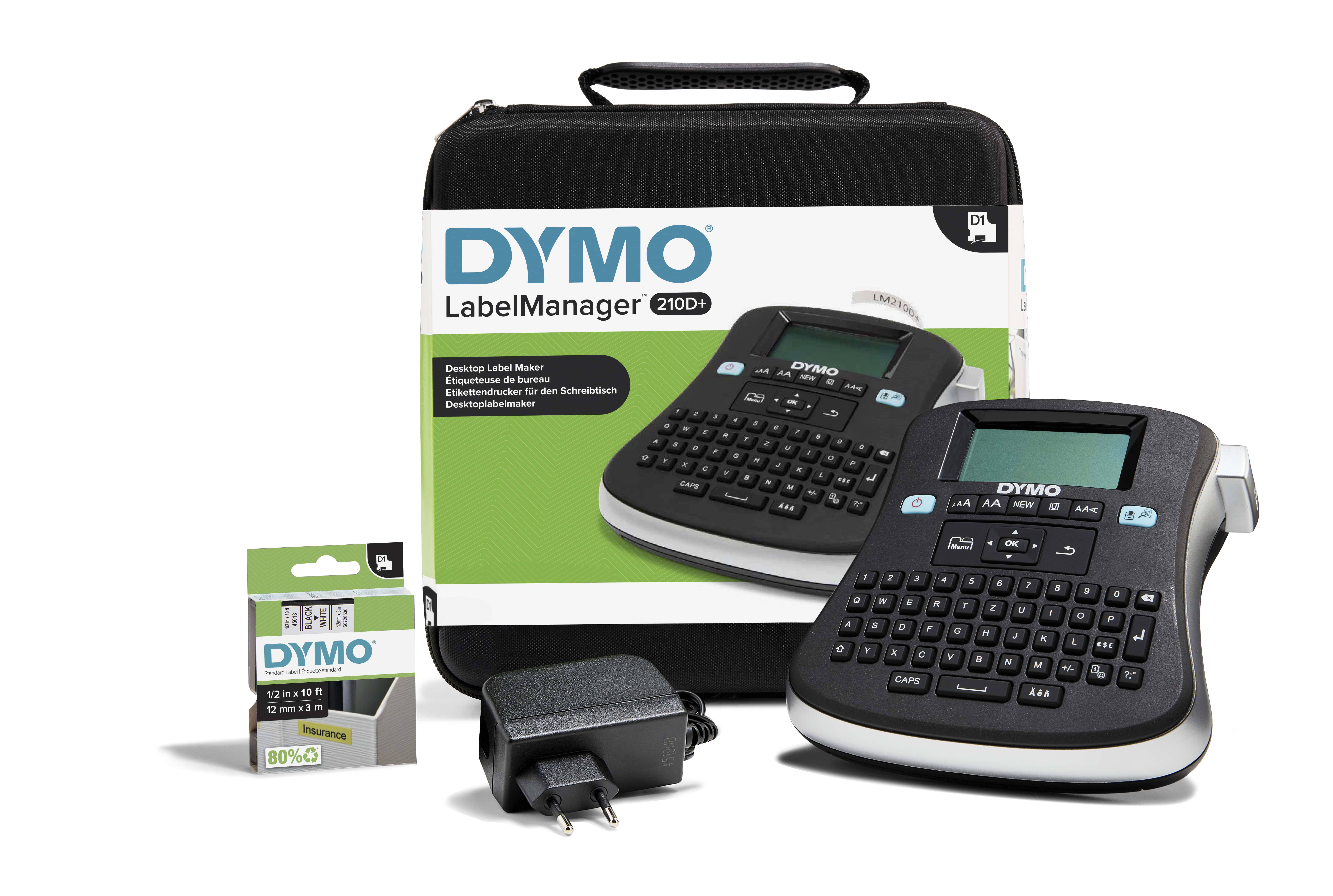 DYMO LabelManager 210D+ im praktischen Koffer (SoftCase) Multimedia-Technik Etikettendrucker