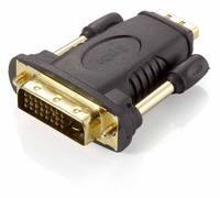 Equip 118908 Kabeladapter DVI (24+1) HDMI A Schwarz Multimedia-Technik DVI-Adapter