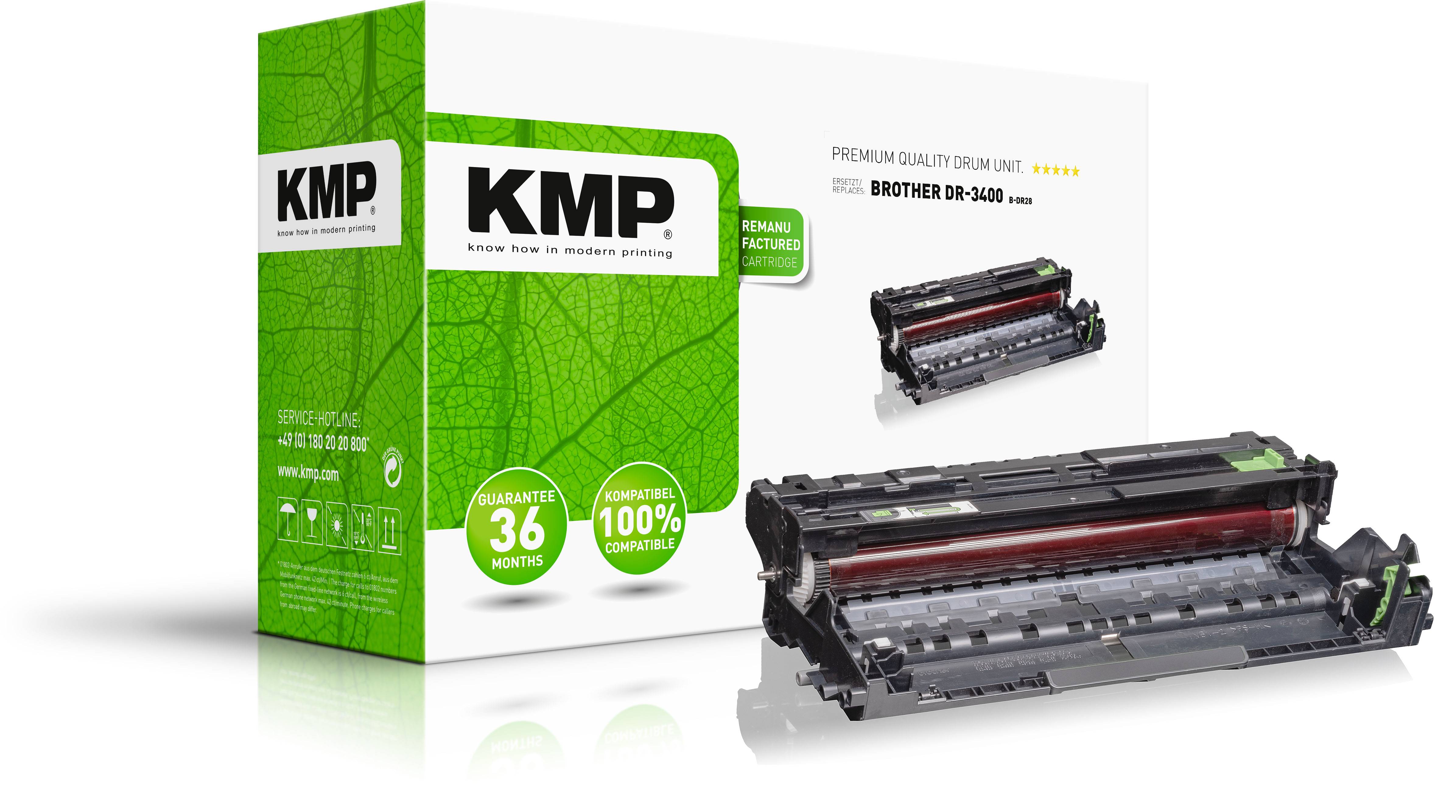 KMP Trommel Brother DR3400/DR-3400 bk 52.000 S. B-DR28. remanufactured Multimedia-Technik Toner