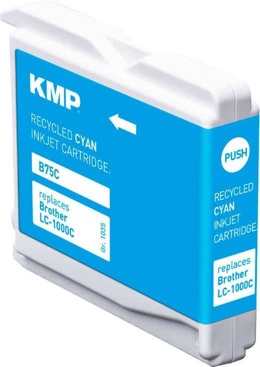KMP Patrone Brother LC-1000C LC51C 400 S. cyan remanufactured Multimedia-Technik Patronen