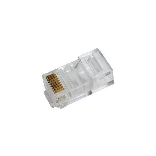 Logilink Modular Plug for flat cables 100pcs, RJ45 8P8C Multimedia-Technik Telefonzubehör