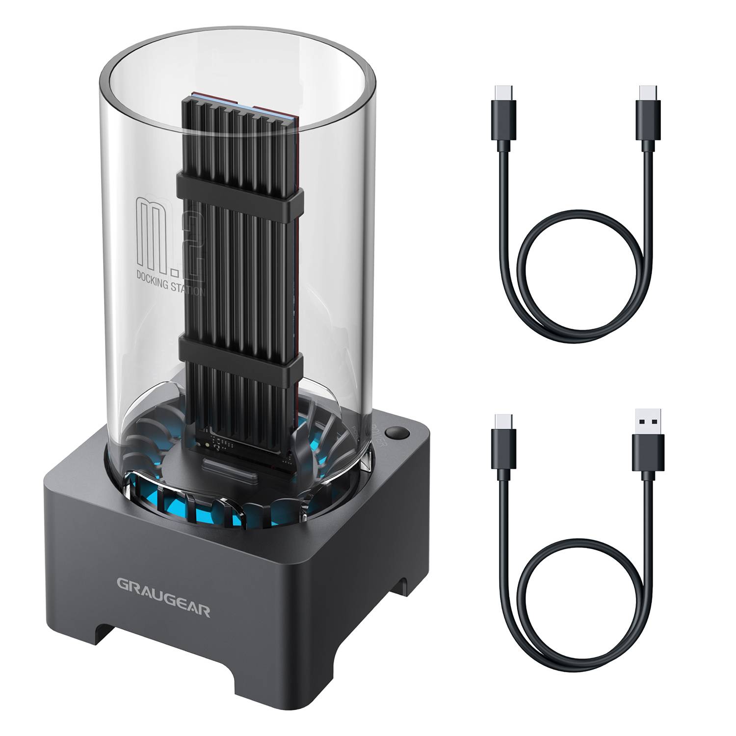 GRAUGEAR Docking Station für M.2 SSD NVMe/NGFF Multimedia-Technik Dockingstation