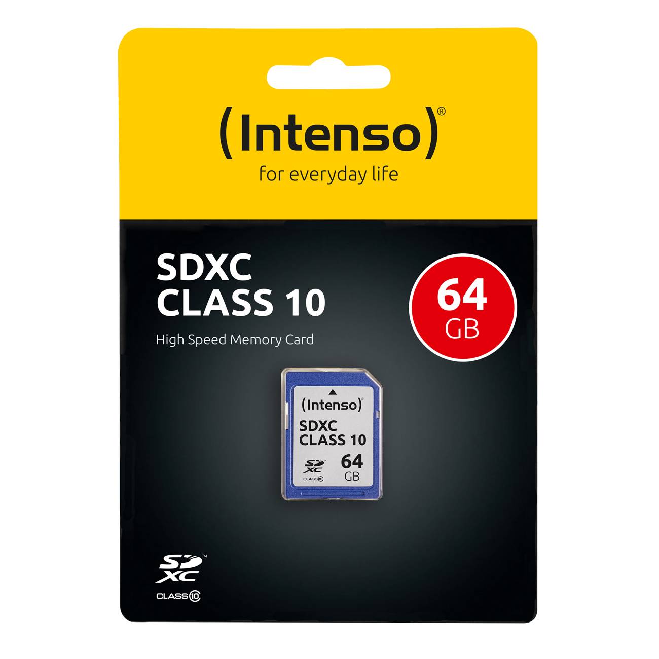 SD Card 64GB Intenso SDXC Class10 Multimedia-Technik SD Karten