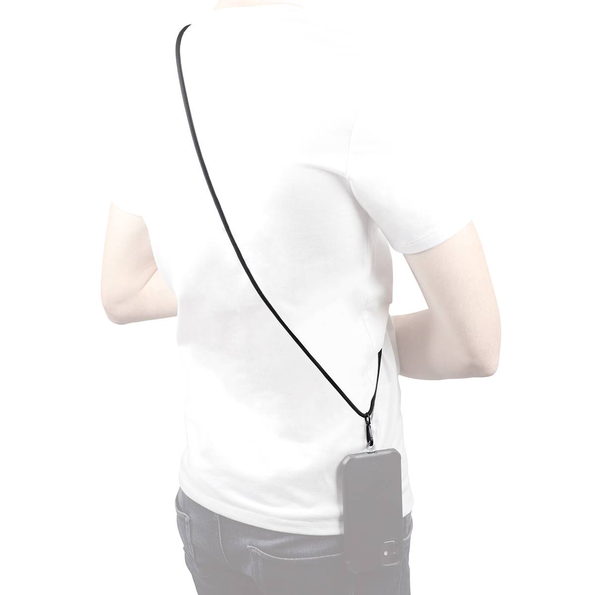 Mobilis Universal Removable Lanyard -75cm- Black - Soft Bag Multimedia-Technik Smartphone Zubehör