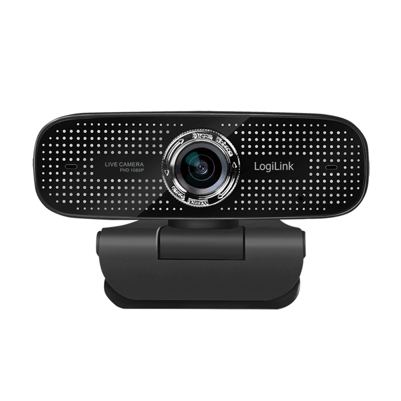 Logilink Webcam 1080p FHD + Dual-Mikro 100° schwarz Eingabe / Ausgabe Webcams