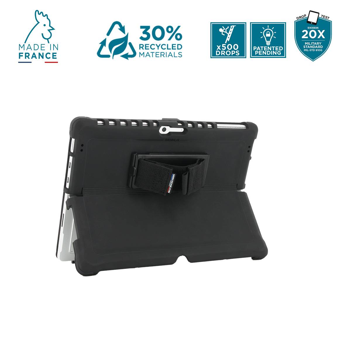 Mobilis PROTECH Case 360 handstr.+kickstand SurfacePro8/9/10 Multimedia-Technik Tablettaschen