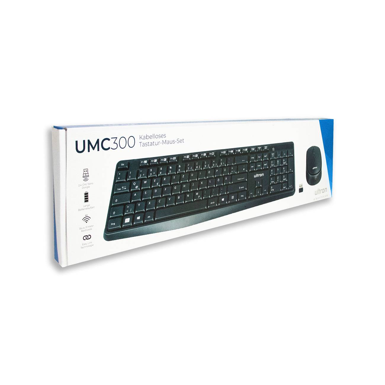 Ultron UMC-300 Set schwarz wireless 2in1 Eingabe / Ausgabe Mäuse & Tastaturen