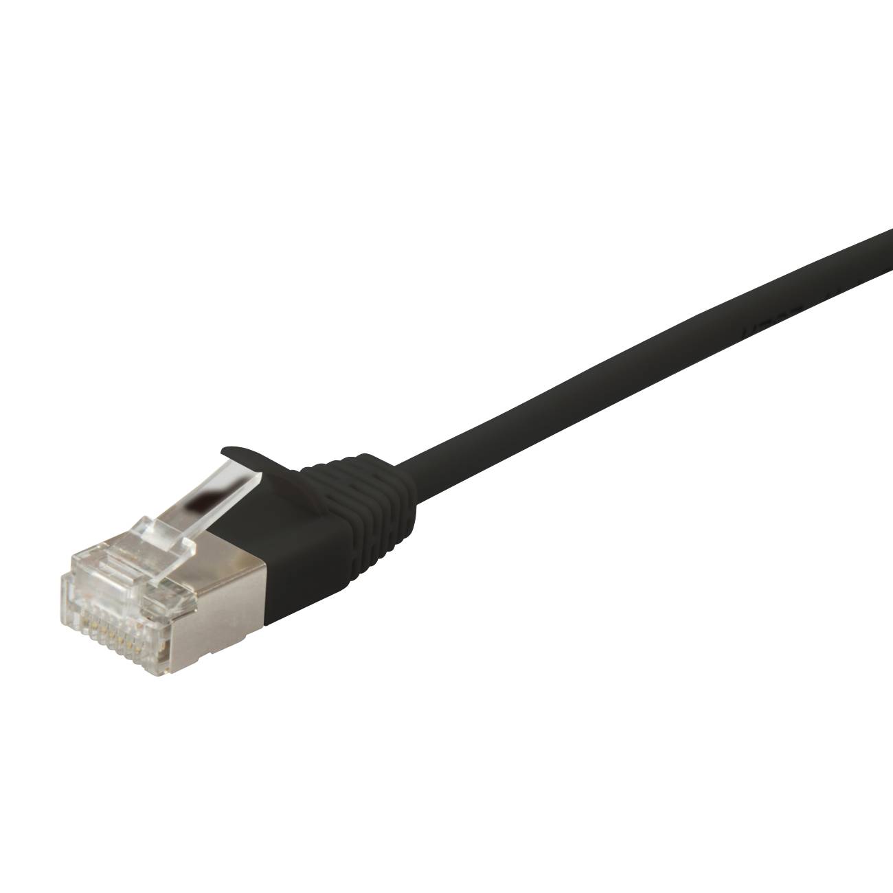 Equip Patchkabel Cat6A SlimFlex F/FTP 0.25m schw.LSZH 2xRJ45 Polybeutel Kabel RJ45 Cat.6
