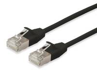 Equip Cat.6A F/FTP Slim-Patchkabel, 7.5m, Schwarz Kabel Patchkabel RJ45 Cat.6