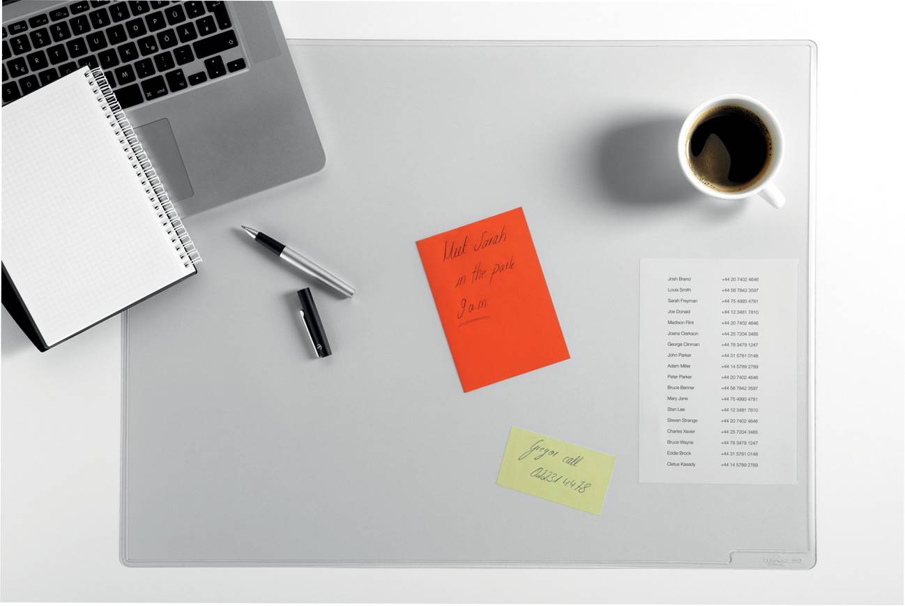 DURABLE Schreibunterlage Duraglas 50x65cm transparent Multimedia-Technik