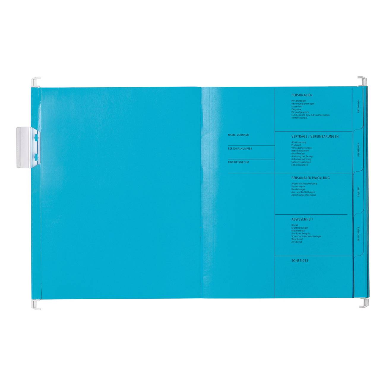 PAGNA Personalakte A4 5 Fächer blau Multimedia-Technik Ordnen,Archivieren,Verstauen