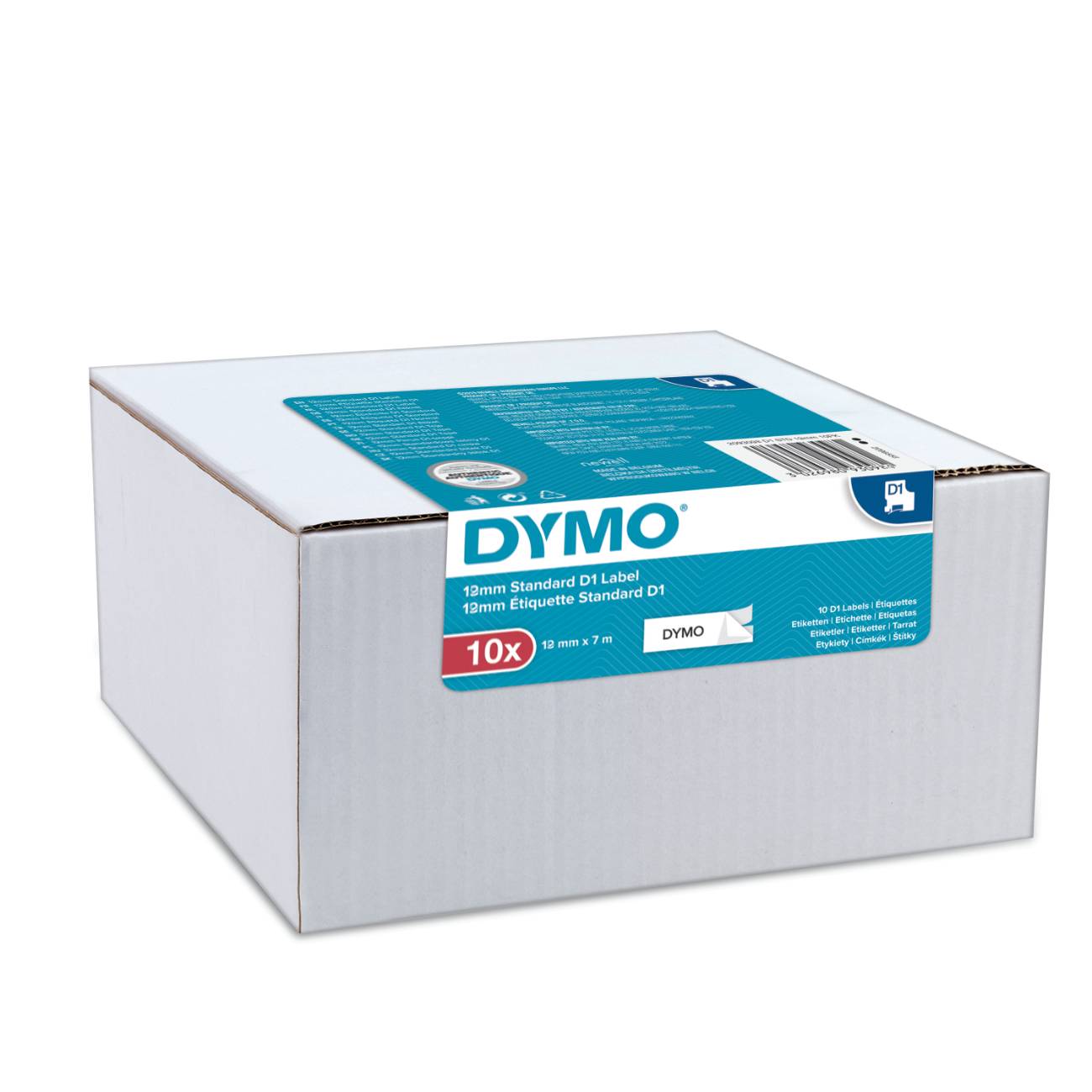 DYMO D1 Polyesterband Vorteilspack 12mmx7.0m sw->wß 10St Multimedia-Technik Schriftbänder