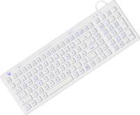 KeySonic KSK-6031INEL Tastatur Industriell USB QWERTZ Deutsch Weiß Eingabe / Ausgabe Mäuse &