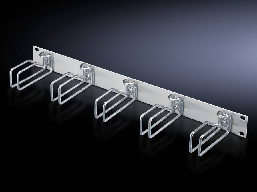Rittal Rangierpanel 1HE HxT 43x105mm RAL 7035 Stahlbügel Multimedia-Technik 19 Zubehör