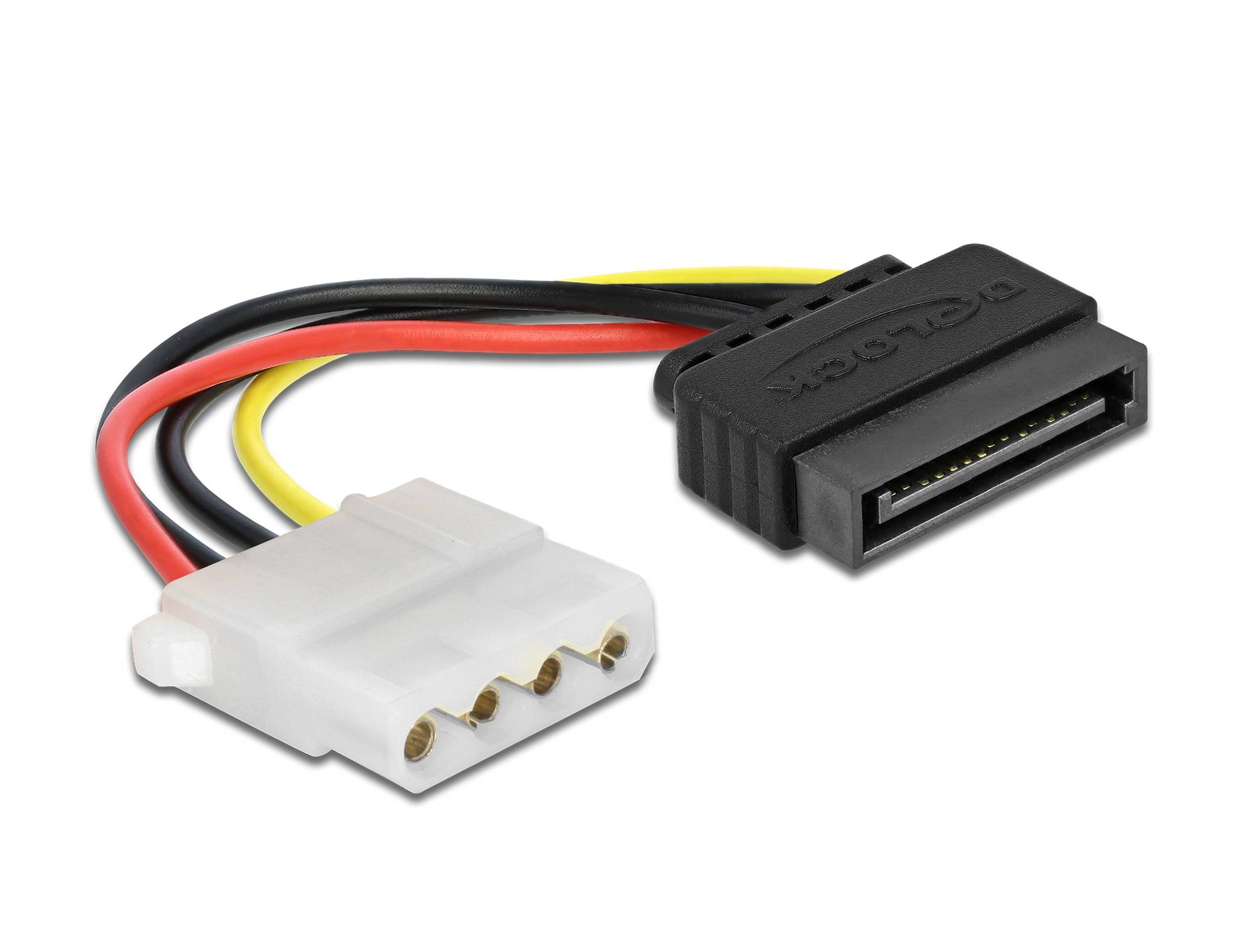 DELOCK Stromkabel SATA 15Pin -> Molex 4Pin St/Bu Multimedia-Technik
