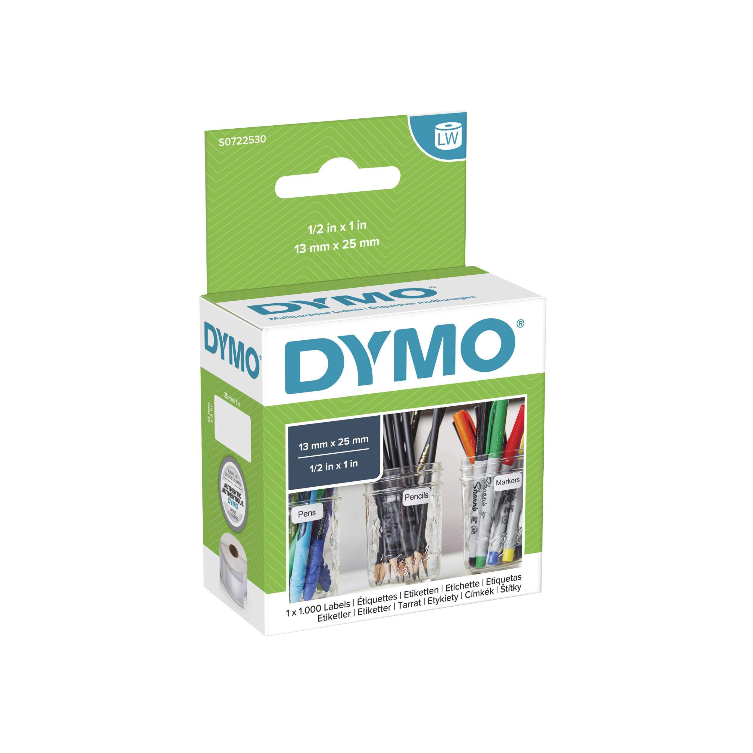 DYMO LW-Vielzwecketiketten 13x 25mm 1000St/Rolle Multimedia-Technik Etiketten