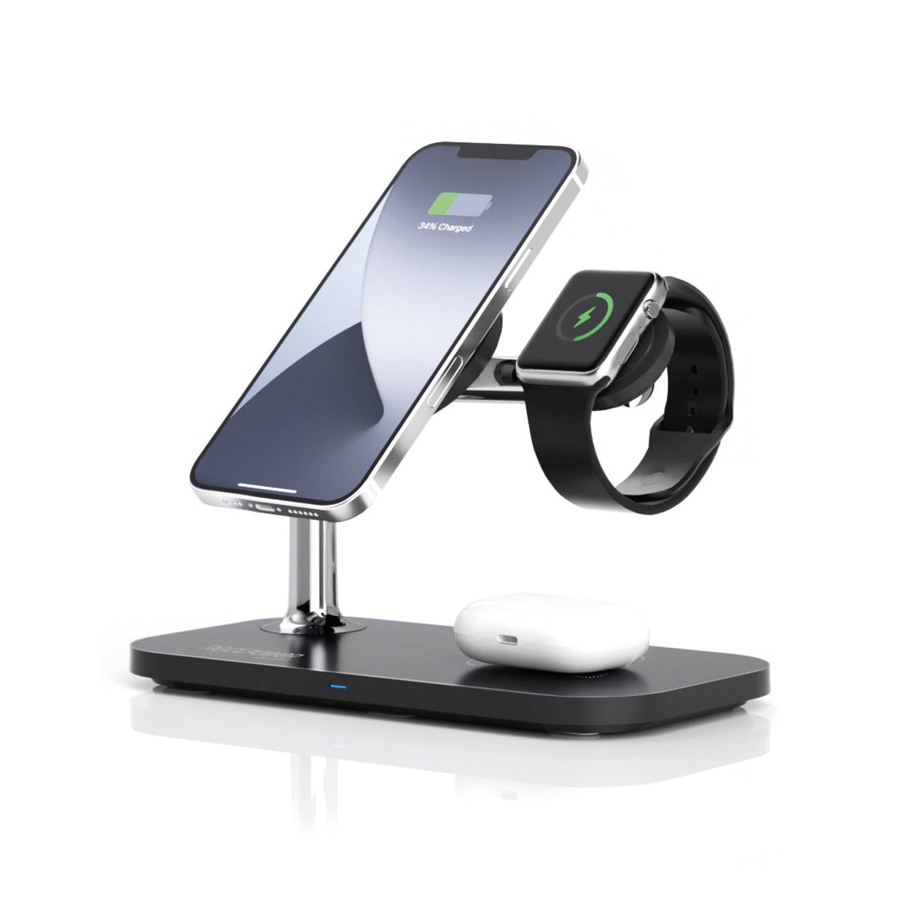 RealPower ChargeAir MAG Ladestation mit Magsafe schwarz Multimedia-Technik Ladegerät wireless