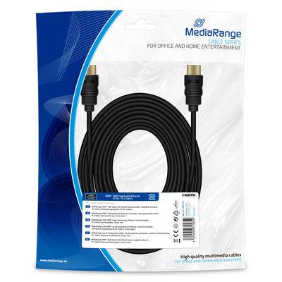 MediaRange HDMI Kabel St/St 1.4 10.00m schwarz Multimedia-Technik HDMI-Kabel
