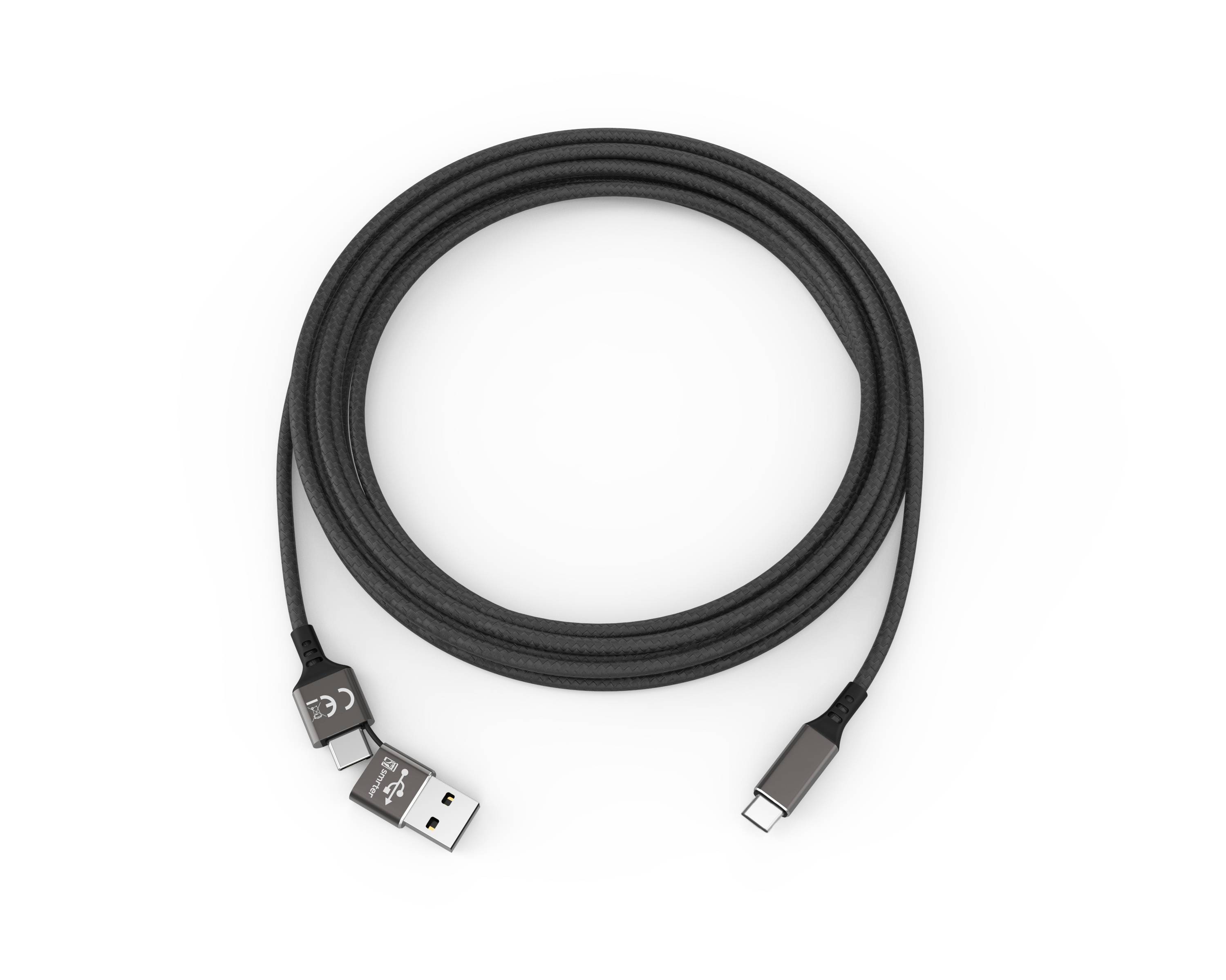 smrter SPEEDY Daten-& Ladekabel, Typ USB-C, 100cm, black retail Multimedia-Technik Ladekabel