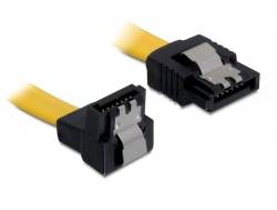 DELOCK SATA-Kabel SATA III -> down St/St 0.20m gelb Cli Multimedia-Technik Sata-Kabel