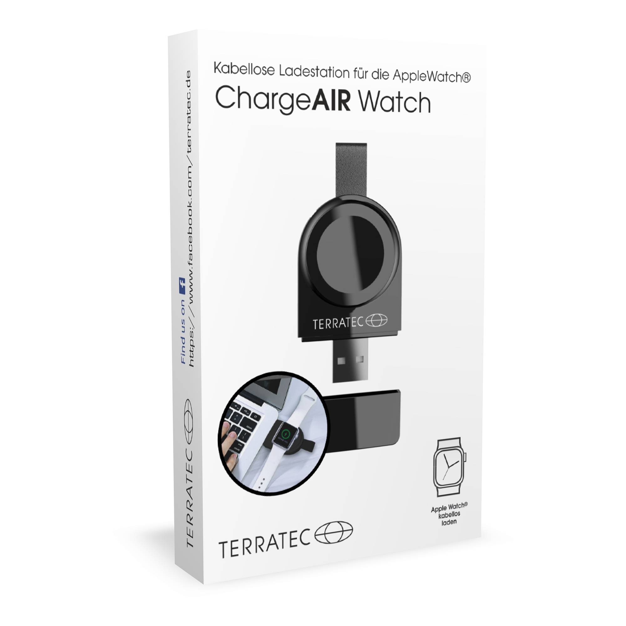 TERRATEC Ladegerät ChargeAir Watch kabellos Multimedia-Technik wireless