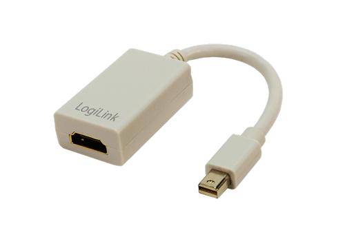 Logilink Mini DisplayPort to HDMI Adapter, 0,15m, weiß Multimedia-Technik Video/VGA-Adapter