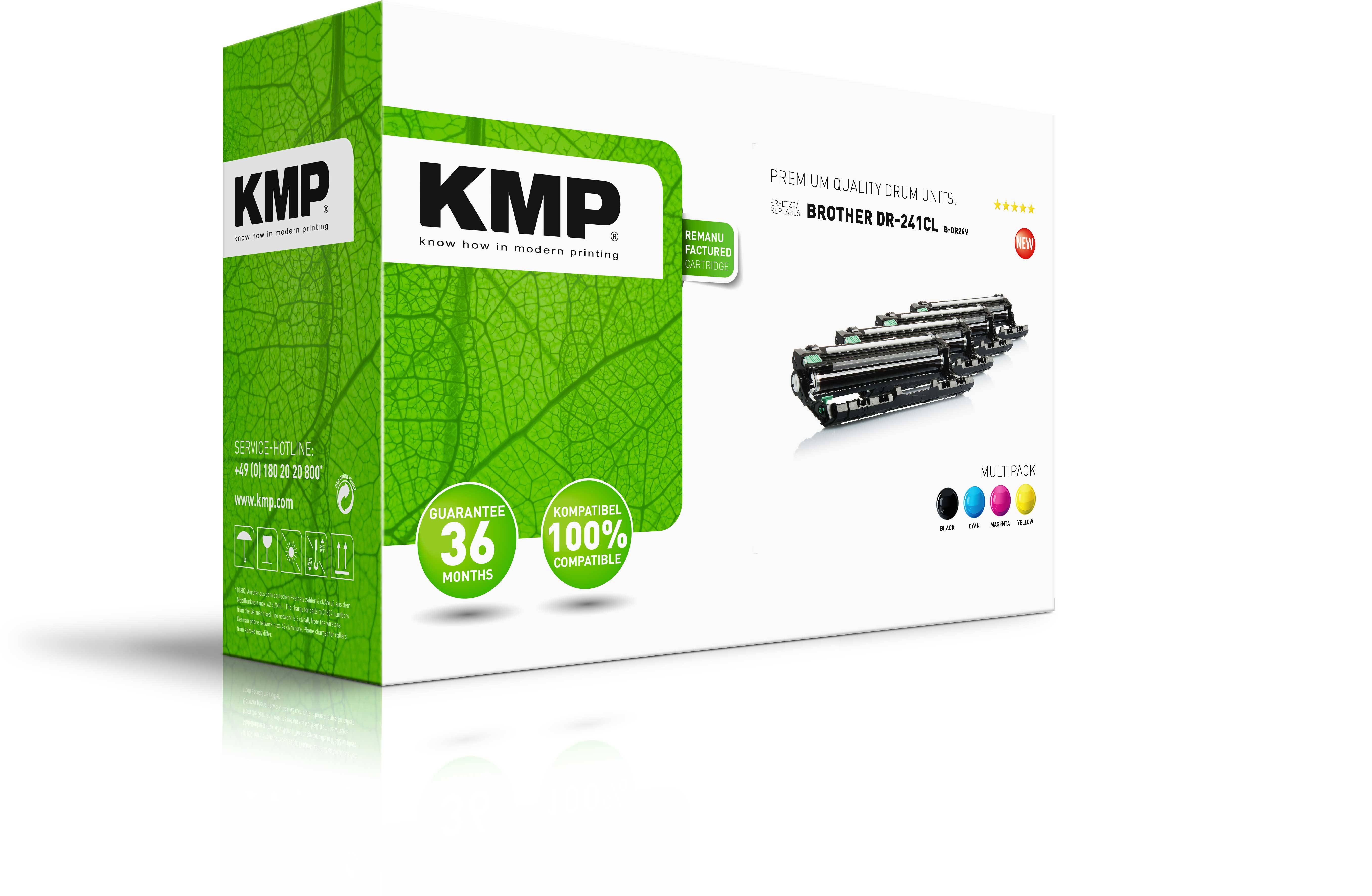 KMP Trommel Brother DR-241CL/DR241CL 15000 S. B-DR26V remanufactured Multimedia-Technik Toner