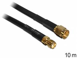 DELOCK HF Kabel SMA -> SMA St/Bu 10.00m low loss Multimedia-Technik Wireless Network