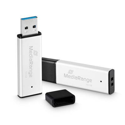 MediaRange USB-Stick USB 3.0 high performance 512GB alu Eingabe / Ausgabe