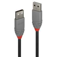 Lindy 36694 USB Kabel USB 2.0 3 m USB A Schwarz, Grau Multimedia-Technik USB-Kabel