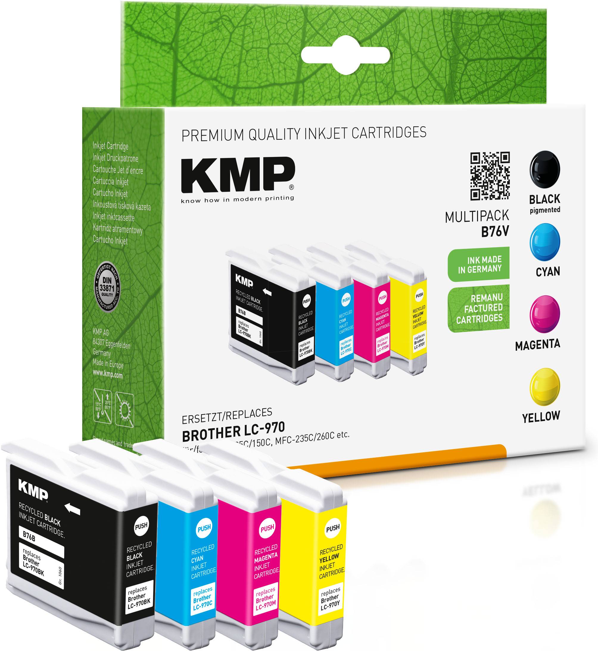 KMP Patrone Brother LC-970VALBP Multip. 300-350S. B76V Multimedia-Technik Patronen